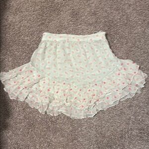 Hemant & Nandita boho silk mini skirt